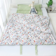 BEAUTE HOUSE 一體式兒童午睡被 四季用 + 附超細纖維枕芯, 快樂露營