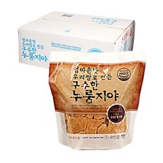 바른들식품 엄마손맛 우리쌀로 만든 구수한 누룽지야, 600g, 12개