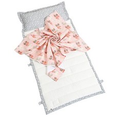 Coney Island Eco Premium一體式午睡被子組 夏季用+超細纖維填充物+防水袋 隨機出貨, 可愛的貓(粉色）