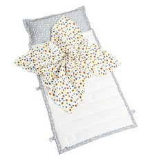 Coney Island 超細纖維午睡棉被睡墊棉質枕芯組+防水收納袋(隨機出貨), 刺蝟款