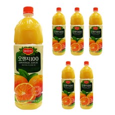 델몬트 오렌지100 주스, 1.5L, 6개 1.5L, 6개