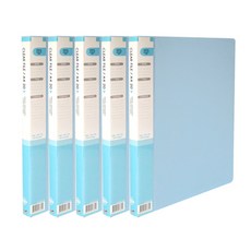 Heemang 透明文件夾 20頁, 天空藍, 5個