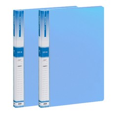 HEEMANG A3透明文件夾20頁, 天藍色, 2入
