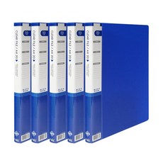 Heemang 透明文件夾 20頁, 藍色, 5個