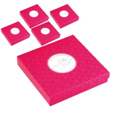 봄91 핫핑크 초콜릿 박스 16구 5p + 트레싱지 5p, 1세트, 1개