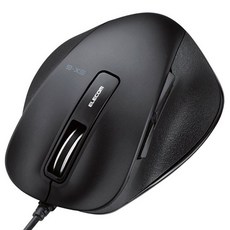 ELECOM BlueLED 有線鼠標 S, M-XGS10UBBK, 黑色的