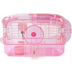 케이티 크리터트레일 1레벨 핑크 해비타트 소동물용 케이지, 혼합 색상, 1개