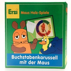 에르지 알파벳 턴테이블 보드게임, 혼합색상, 1개