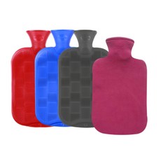 fashy 棋盤格水袋2L隨機出貨+加厚聚蓋粉色, 1套