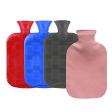 fashy 棋盤格水袋2L隨機出貨+純棉jjuli蓋粉色, 1套