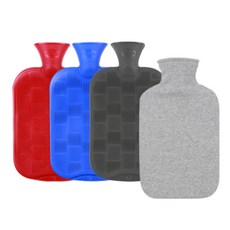 fashy 棋盤格水袋2L隨機出貨+純棉jjuli蓋灰, 1套