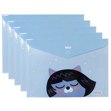카카오프렌즈 봉투 파일, 네오, 5개입