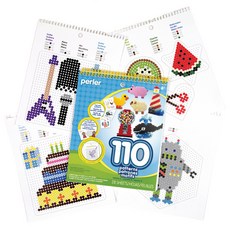 perler 豆豆 豆豆 圖案板2 80-22785, 混合顏色, 1個