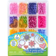 펄러비즈 쥬얼리 비즈 트레이 80-62874, 혼합 색상, 1개