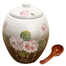 LKmade 陶瓷雙色米缸 10-12kg, Hydrangea