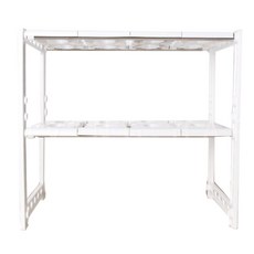 韓國製造 國產 Happy Home Living Happy 水槽內2層置物架, 白色