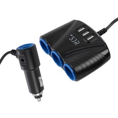 코시 USB3 +시거잭3 차량용 충전기 JCGR3108AT, 1개
