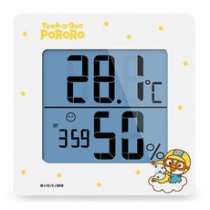 뽀로로 디지털 온습도계 HT-2, 화이트, 1개
