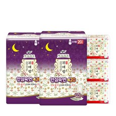 바디피트 귀애랑 생리대 슈퍼롱 20p x 2팩 + 중형 2p x 3팩, 1세트