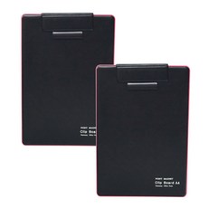 Heemang 文件點磁鐵剪貼板, 粉色的, 2件