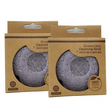 닥터마마 베이비 클렌징 블럭 유아 목욕스펀지, 꽃(퍼플), 2개입