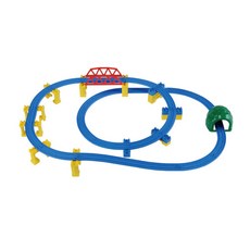 프라레일 빙글빙글 레일세트 장난감 기차, 혼합 색상, 1개