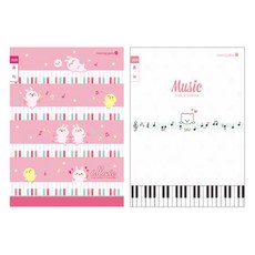 모닝글로리 초등 3-6 음악 오선노트 여자, 랜덤발송, 10권