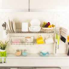 정리닷컴 싱크선반 식기건조대 600 풀세트 + 컵걸이 (랜덤 발송), 1세트, 1개