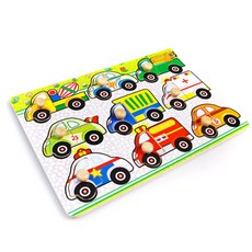 15款汽車手抓板拼圖, 1個, 9件