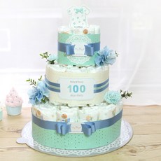 Baby Bakery 尿布蛋糕 慶祝100天款, Alligant Baby(藍色)