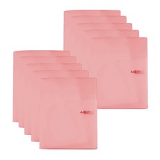 希望文件 半透明雙口袋文件夾 0.4T, 粉紅色, 10個