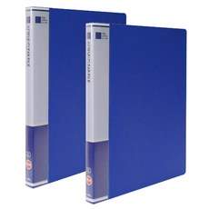 Heemang 新概念透明文件夾 20p, 藍色, 2個
