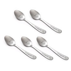 HOMEANY 印花兒童湯匙, 獅子款, 5入