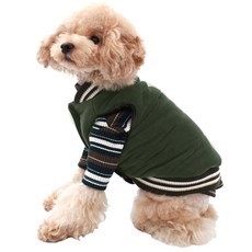 Luna House 袋鼠寵物鋪棉外套, 卡其色