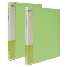 희망화일 신개념 클리어화일 40p, 연두, 2개입