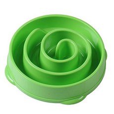 ZEZEPET 슬로우 애견 식기, 그린, 1개
