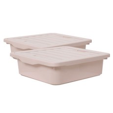 Bono House Rev 儲物箱, 象牙白, M(350 x 385 x 110 mm), 2個