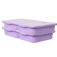 보노하우스 레브스토리지 수납박스, 바이올렛, 4개