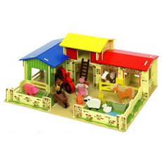 해피타운 동물농장 친구들 놀이완구, 혼합 색상, 1개