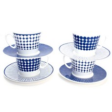 LKmade Bone China Granblue 咖啡杯混合 4 人 8p, 1套