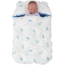 아리베베 숙면 아기보낭, 아기양블루