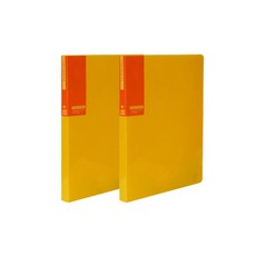 희망화일 아이콘 칼라 화일 40P 내지 고정형, 노랑, 2개