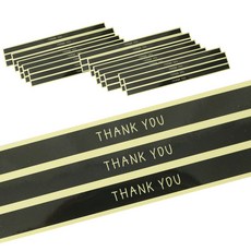 HCN感謝封條貼紙, 黑色的, 40件