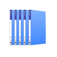 희망 Huimang 文件 PP 彈簧文件, 藍色, 5個