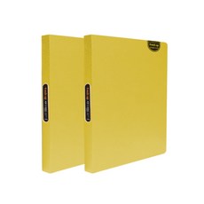 Heemang 希望文件 New Fresh Up 40p O型環透明文件夾, 黃色, 2個