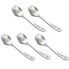 HOMEANY 動物印花兒童叉匙組, 大象款, 叉匙 5支, 1組