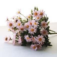 River Green 人造花 仿真雛菊, 可愛粉紅色