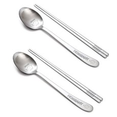 HOMEANY Junior Bird 兒童餐具組, 大象, 湯匙 + 筷子, 2套