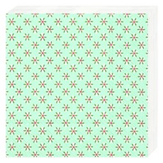 IHR 아트 냅킨, 꽃패턴 블루그린, 1개