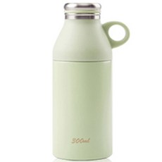 OSLO 杯蓋型304不鏽鋼保溫瓶, 綠色(霧面), 300ml, 1個